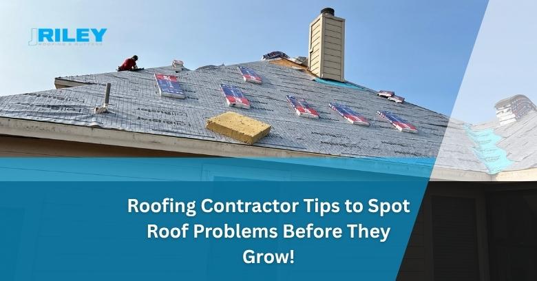 Roofing contractor installing shingles on a house roof in daylight.